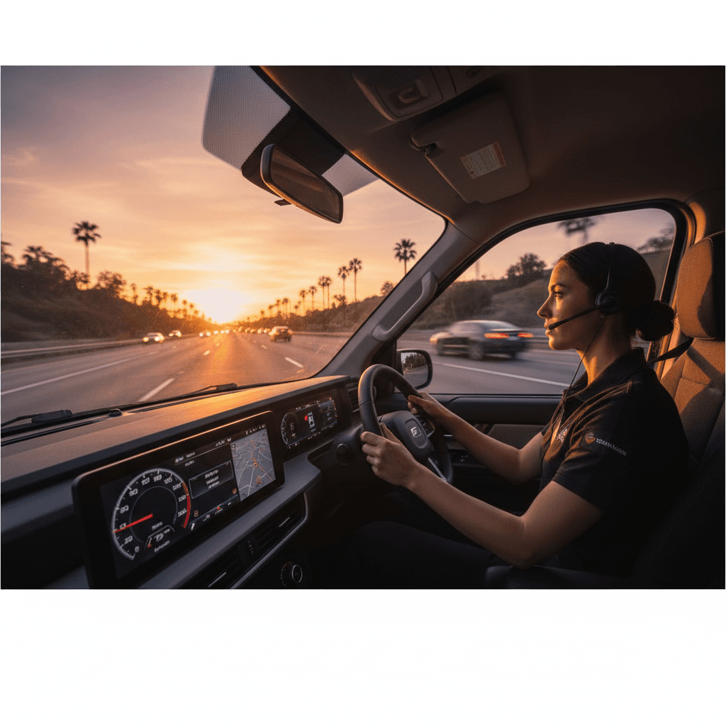 STAT rush delivery driver on urgent route